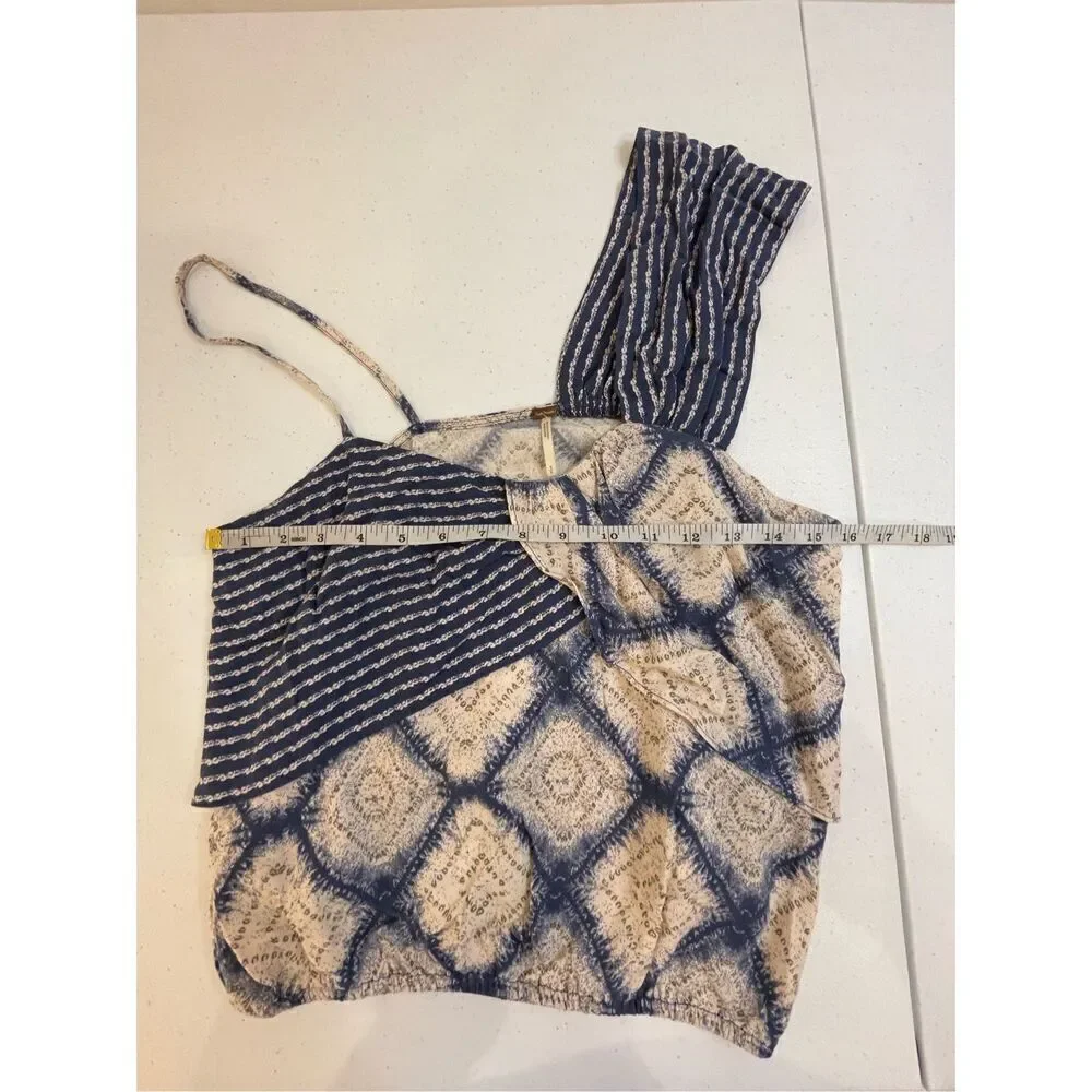 Free People women’s tank size small blue Creme